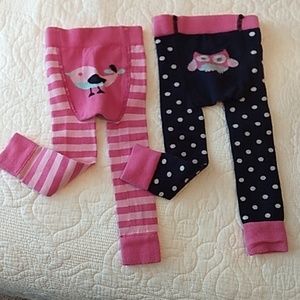 JoJo Maman Bébé set of leggings, girls 0-6m
